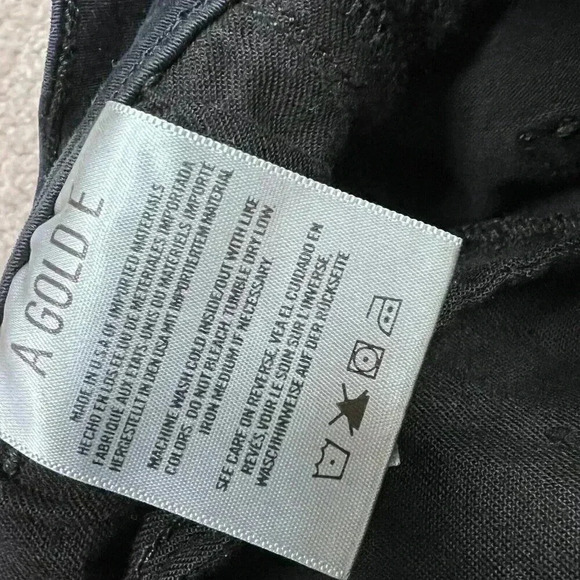 Agolde Jeans Women's Black Skinny Jegging Distressed Size 27 Pockets - Picture 8 of 13